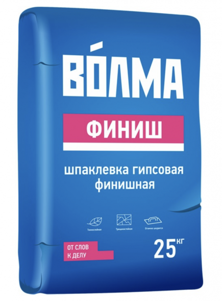 Шпаклевка гипсовая финишная Волма Финиш, 20 кг