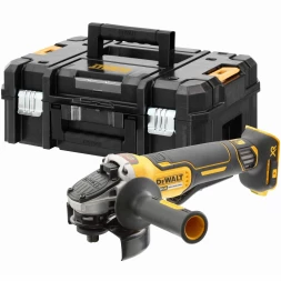  Угловая шлифмашина аккумуляторная DEWALT DCG406NT, 18 В, 125 мм, 9000 об/мин, без АКБ и ЗУ, в кейсе TSTAK (DCG406NT-XJ)