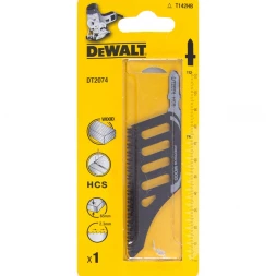 Пилка для лобзика DEWALT DT2074, по дереву из высокоуглеродистой стали, HCS, 112x74x2.3