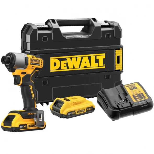  Шуруповерт аккумуляторный  DEWALT DCF840D2T, 18 В, 192 Нм, 4200 уд/мин, с 2 АКБ 2 Ач и ЗУ, в кейсе TSTAK