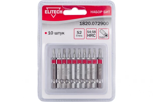 Набор бит Elitech 1820.072900