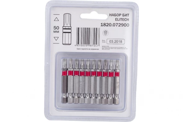 Набор бит Elitech 1820.072900