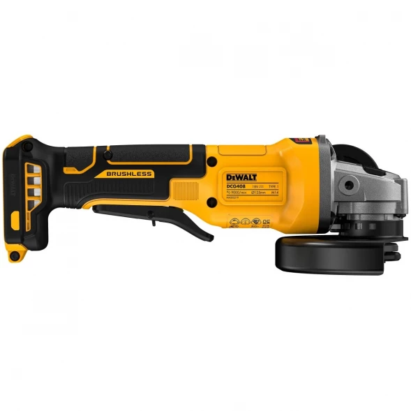  Угловая шлифмашина аккумуляторная DEWALT DCG408N, 18 В, 125 мм, 9000 об/мин, без АКБ и ЗУ (DCG408N-XJ)