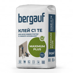  Клей для всех видов плитки и любых оснований Bergauf Maximum Plus, 25 кг