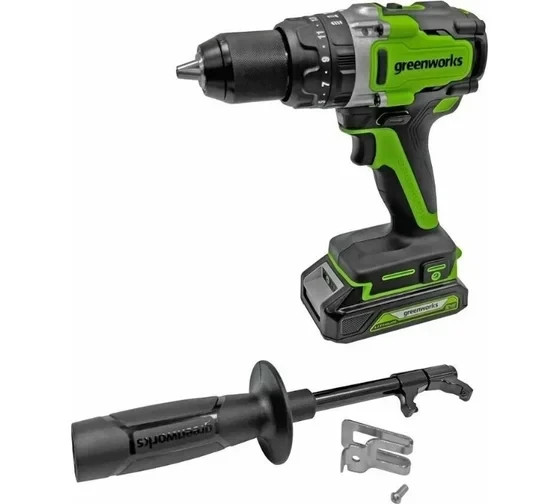Дрель-шуруповерт аккумуляторный Ударный Greenworks GD24DD140 24V без АКБ и ЗУ
