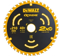 Диск пильный DEWALT EXTREME DT20433-QZ 210х30х2.4 мм 