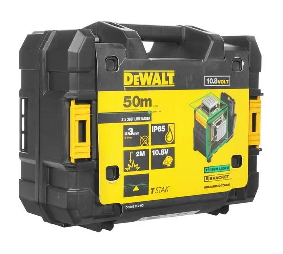 Лазерный уровень с зеленым лучом DEWALT DCE0811D1G