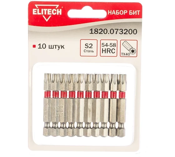 Набор бит Elitech 1820.073200