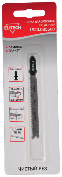 Полотно пильное T101BIF, 1 шт Elitech 1820.085500