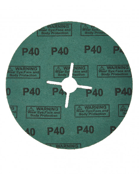 Круг фибровый шлифовальный для УШМ, P40, 180x22мм, 5шт Elitech 1820.168500