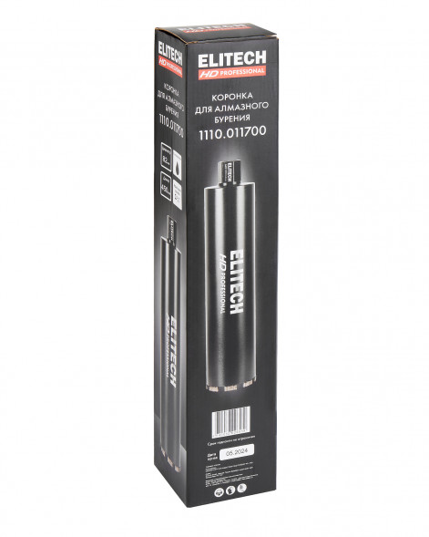 Коронка для алмазного бурения 82х450 мм HD Elitech 1110.011700