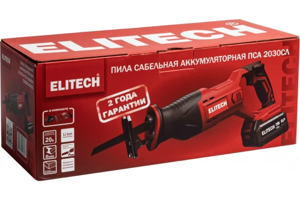 Пила сабельная аккумуляторная ElitechПСА 2030СЛ (E2206.026.01)