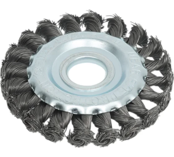 Щетка плоская (100х22.2 мм; витая; сталь 0.5 мм) для УШМ Elitech 1820.073300