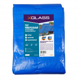 Тент полиэтиленовый Xglass 180, 8х10 м, 180 гр/м2 