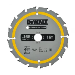 Диск пильный по дереву DEWALT CONSTRUCTION DT1948, 165х20х1 мм 