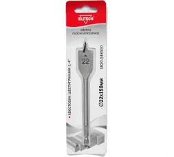Сверло плоскофрезерное по дереву (22х150 мм; HEX 1/4) Elitech 1820.048500