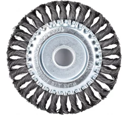 Щетка плоская (150х22.2 мм; витая; сталь 0.5 мм) для УШМ Elitech 1820.073500