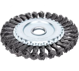 Щетка плоская (150х22.2 мм; витая; сталь 0.5 мм) для УШМ Elitech 1820.073500