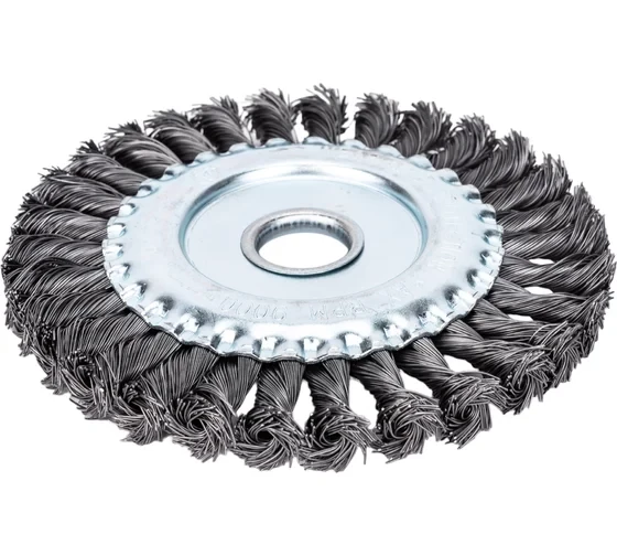 Щетка плоская (150х22.2 мм; витая; сталь 0.5 мм) для УШМ Elitech 1820.073500