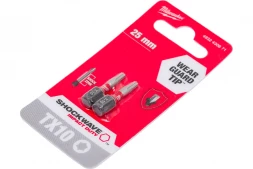 Бита Milwaukee SHOCKWAVE (TX10, 25 мм, 2 шт.) 