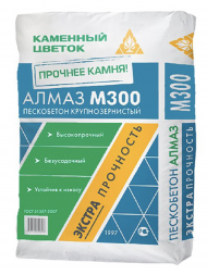 Пескобетон М300+ (крупнозернистый) Каменный цветок &amp;quot;АЛМАЗ&amp;quot;, 40 кг