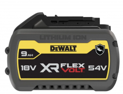 Аккумулятор DEWALT FLEXVOLT DCB547G, маслостойкий, Li-Ion, 18/54 В, 9/3 Ач (DCB547G-XJ)
