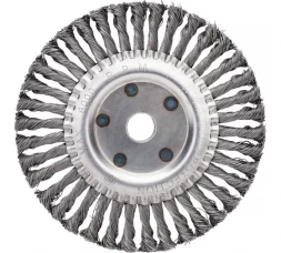Щетка плоская (200х22.2 мм; витая; сталь 0.5 мм) для УШМ Elitech 1820.073700