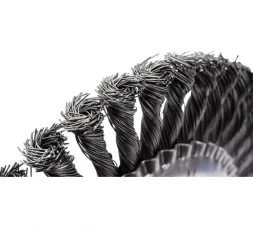 Щетка плоская (200х22.2 мм; витая; сталь 0.5 мм) для УШМ Elitech 1820.073700