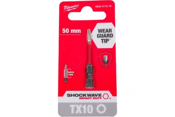 Бита Milwaukee SHOCKWAVE (TX10; 50 мм) 
