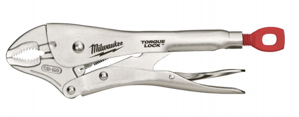 Ручной зажим Milwaukee 10” TORQUE LOCK закругленные губки 