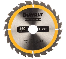 Диск пильный по дереву DEWALT CONSTRUCTION DT1944, 190х30х1.7 мм