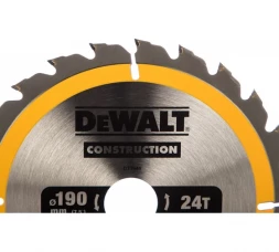 Диск пильный по дереву DEWALT CONSTRUCTION DT1944, 190х30х1.7 мм
