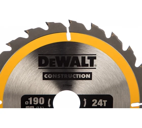 Диск пильный по дереву DEWALT CONSTRUCTION DT1944, 190х30х1.7 мм