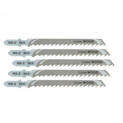 Пилки для лобзика по дереву DEWALT DT2075 (HCS 100х68х4.0 мм, T144DP), 5 шт. 