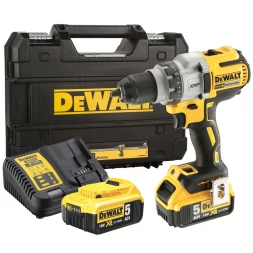  Дрель-шуруповерт бесщеточный DEWALT DCD991P2, 18 В, 2000 об/мин, с 2 АКБ 5 Ач и ЗУ, в кейсе TSTAK