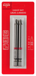 Биты PZ2 70 мм, 2 шт ELITECH 1820.14660 