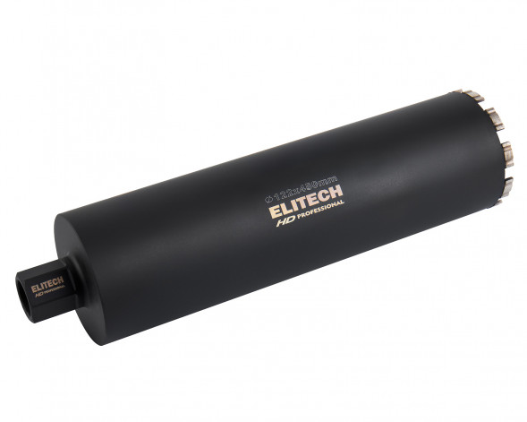 Коронка для алмазного бурения 122х450 мм HD Elitech 1110.012100