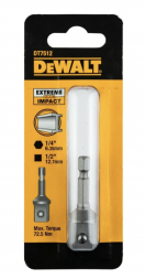 Адаптер шестигранник 1/4&amp;quot; - квадрат 1/2&amp;quot; DEWALT DT7512