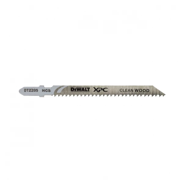 Пилки по дереву для лобзика DEWALT DT2205 (75/100 мм; шаг 2.5 мм; HCS) 5 шт. 