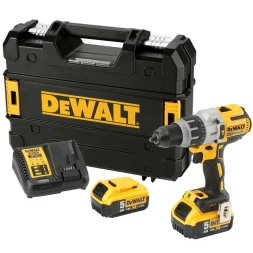 Дрель-шуруповерт бесщеточная ударная DEWALT DCD996P2, 18 В, 2250 об/мин, 38250 уд/мин, с 2 АКБ 5 Ач и ЗУ, в кейсе TSTAK 