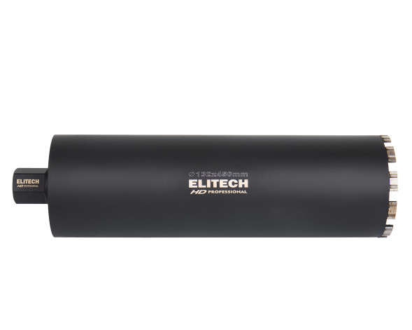 Коронка для алмазного бурения 132х450 мм HD Elitech 1110.012200