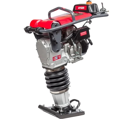 Вибротрамбовка AYGER AVR-80L бензиновая (Марка двигателя Loncin) 