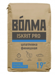 Шпаклевка финишная полимерная Волма Iskrit Pro, 19 кг
