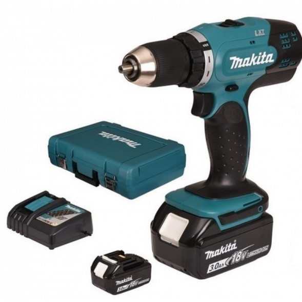 Дрель-шуруповерт аккумуляторный Makita LXT DDF453RFE
