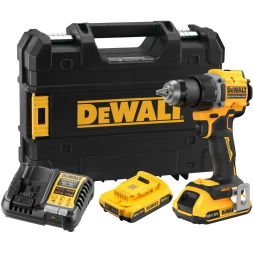  Дрель-шуруповерт аккумуляторная DEWALT DCD794D2T, 18 В, 1650 об/мин, с 2 АКБ 2 Ач и ЗУ, в кейсе TSTAK (DCD794D2T-QW)