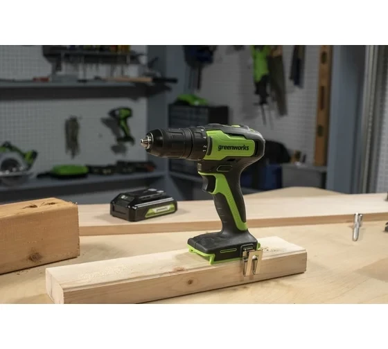 Дрель-шуруповерт аккумуляторная 24V Greenworks GD24DD35