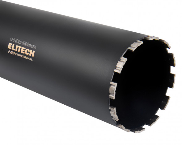 Коронка для алмазного бурения 152х450 мм HD Elitech 1110.012400 