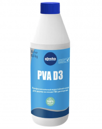Водостойкий клей для дерева на основе ПВА дисперсии Kesto Pva D3, 0,5 кг