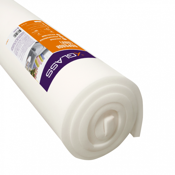 Поролон Xglass (ППУ) 1 м х 2 м, 40 мм, 18 кг/м3  