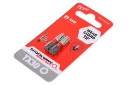 Бита Milwaukee SHOCKWAVE (2 шт; TX30; 25 мм) 